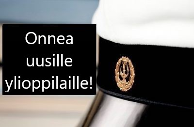 Onnea kevään 2022 ylioppilaille!